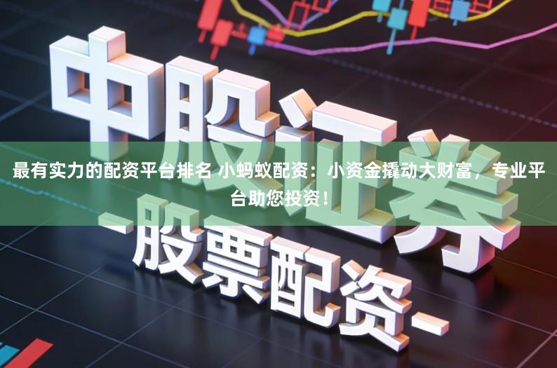 最有实力的配资平台排名 小蚂蚁配资：小资金撬动大财富，专业平台助您投资！