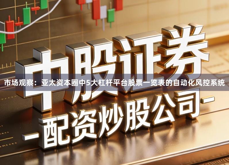 市场观察：亚太资本圈中5大杠杆平台股票一览表的自动化风控系统