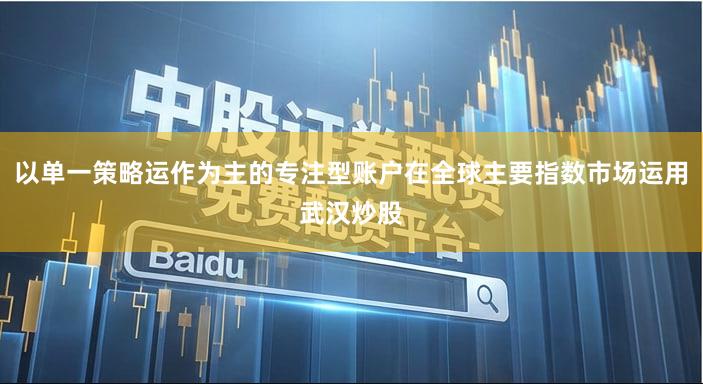 以单一策略运作为主的专注型账户在全球主要指数市场运用武汉炒股