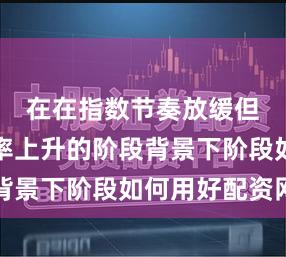 在在指数节奏放缓但交易频率上升的阶段背景下阶段如何用好配资网